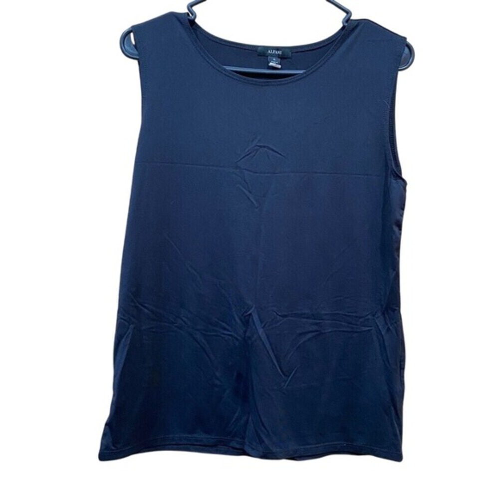 Alfani Dark Black Tank Top undershirt Layering Piece Versatile SZ XL